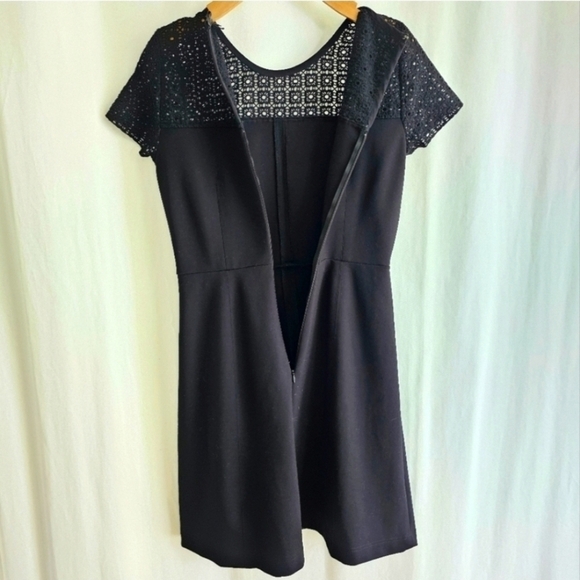 J Crew Black Embroidery Cap Sleeve Midi Dress - Picture 8 of 16